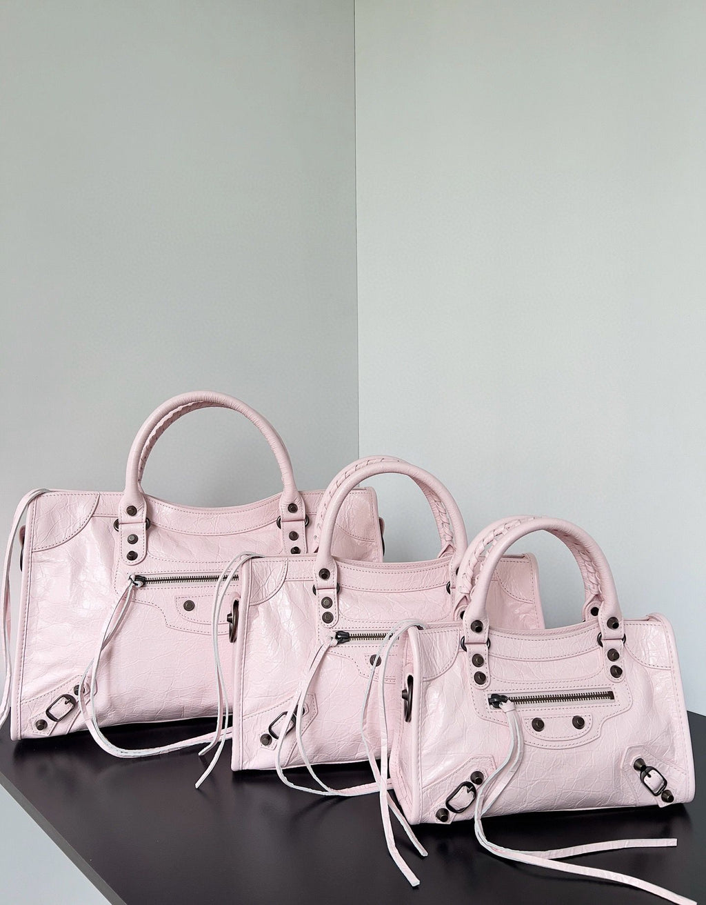 10A Top Quality Luxury Designer Handbags Real Leatherle City Locomotive Bag Classic Genuine Leather Rivet Vintage Tote Crossbody Bags