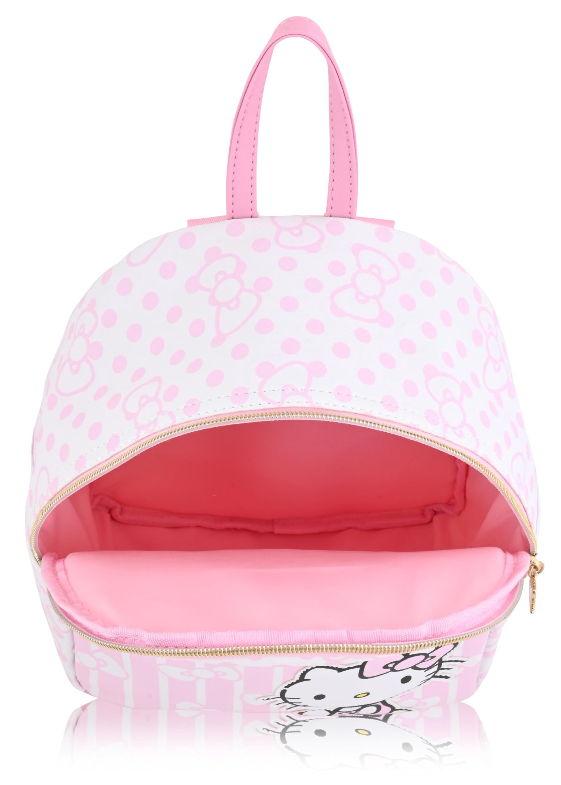 Sanrio Hello Kitty Backpack for Women | Hello Kitty Woman Purse | PU Leather Hello Kitty Mini Backpack Purse | Pink Hello Kitty Bag Cute Backpack with Keychain | Hello Kitty Accessories