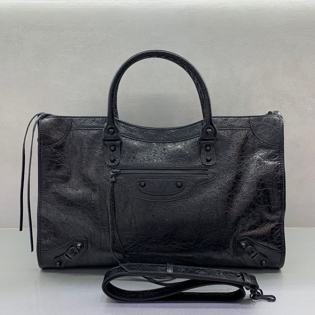 10A Top Quality Luxury Designer Handbags Real Leatherle City Locomotive Bag Classic Genuine Leather Rivet Vintage Tote Crossbody Bags