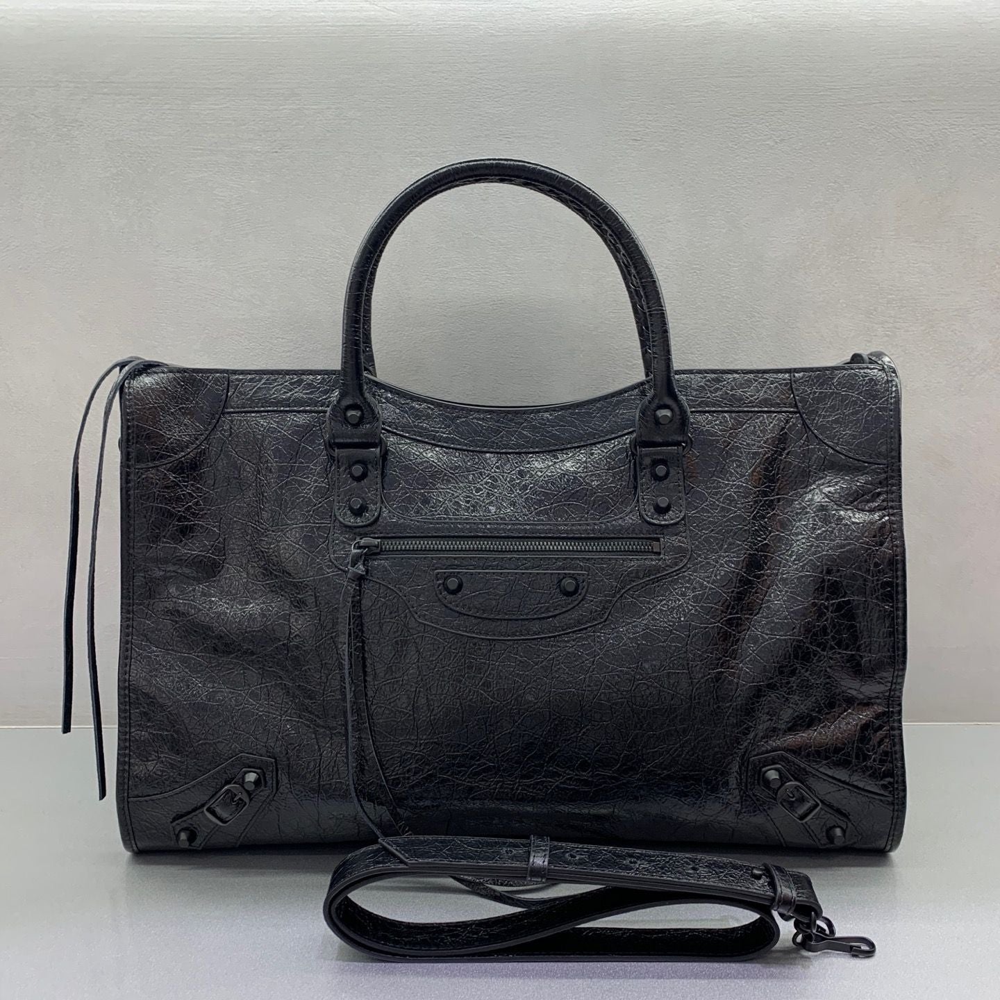 10A Top Quality Luxury Designer Handbags Real Leatherle City Locomotive Bag Classic Genuine Leather Rivet Vintage Tote Crossbody Bags