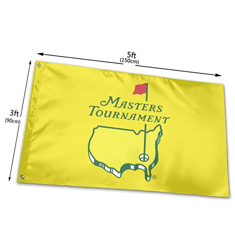 Masters Tournament Augusta National Golf Flags Banners 3' X 5'Ft 100D Polyester High Quality with Brass Grommets