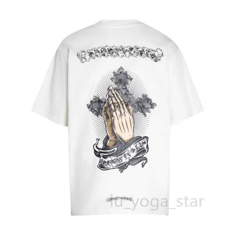 Chrome T Shirt Mens Tees Summer Women T Shirts Designer Cottons Man S Casual Shirt Luxurys Tshirts Clothing Street Shorts Sleeve Clothes