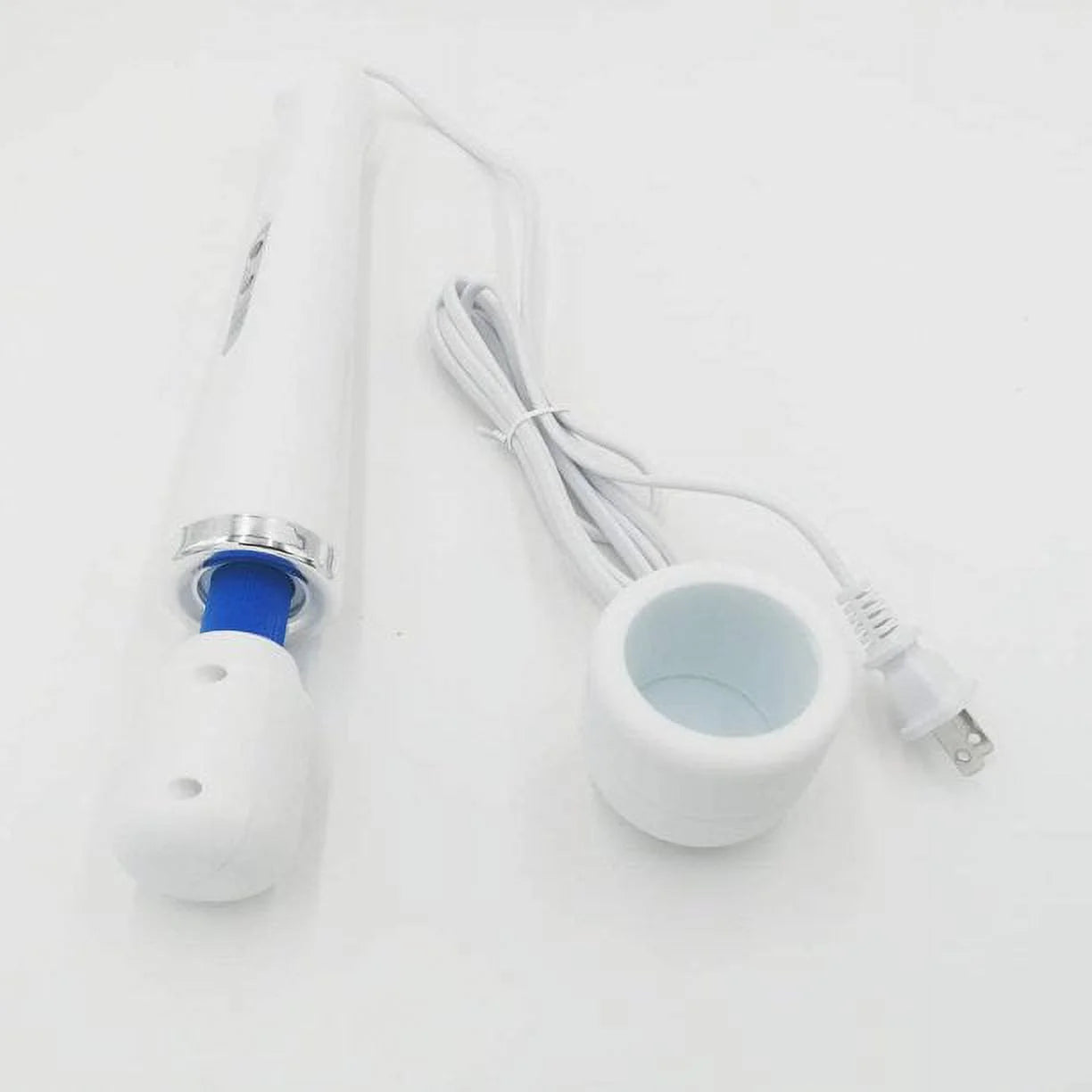 Chainplus Wired Powerful Handheld Wand Massager with 10 Pulse Settings, Personal Total Body Therapy Massager Wand for Sports Recovery, Muscle Aches, Body Pain (White)