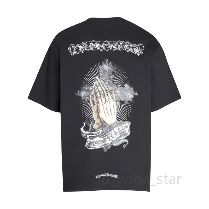 Chrome T Shirt Mens Tees Summer Women T Shirts Designer Cottons Man S Casual Shirt Luxurys Tshirts Clothing Street Shorts Sleeve Clothes