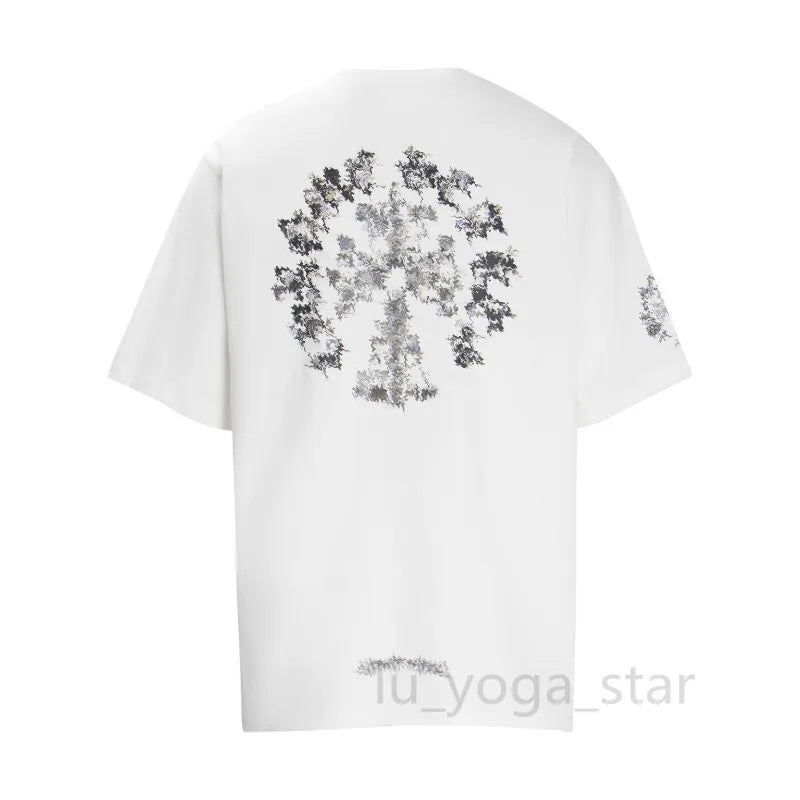 Chrome T Shirt Mens Tees Summer Women T Shirts Designer Cottons Man S Casual Shirt Luxurys Tshirts Clothing Street Shorts Sleeve Clothes