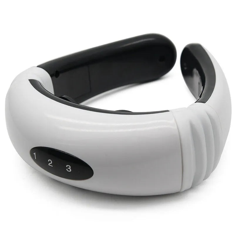 Electric Pulse Back and Neck Massager Far Infrared Heating Pain Relief Tool Health Care Relaxation