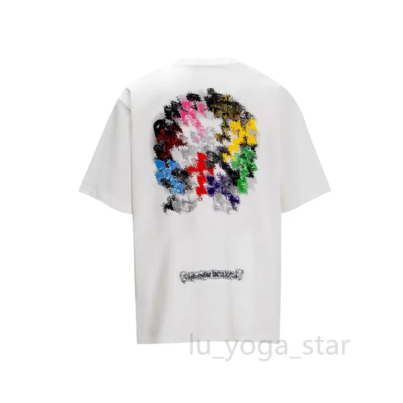 Chrome T Shirt Mens Tees Summer Women T Shirts Designer Cottons Man S Casual Shirt Luxurys Tshirts Clothing Street Shorts Sleeve Clothes
