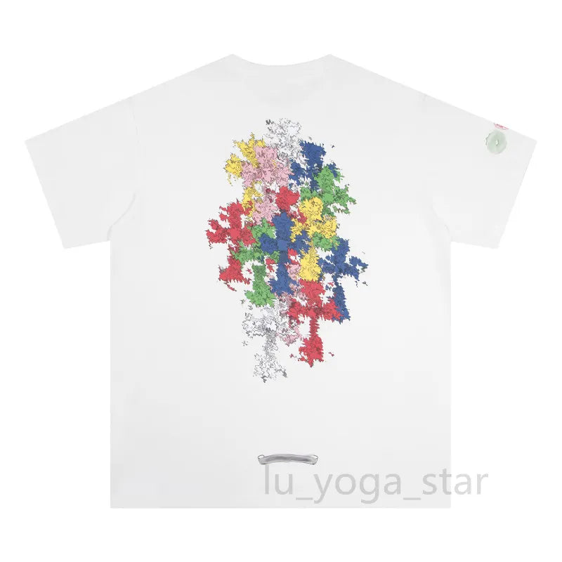 Chrome T Shirt Mens Tees Summer Women T Shirts Designer Cottons Man S Casual Shirt Luxurys Tshirts Clothing Street Shorts Sleeve Clothes