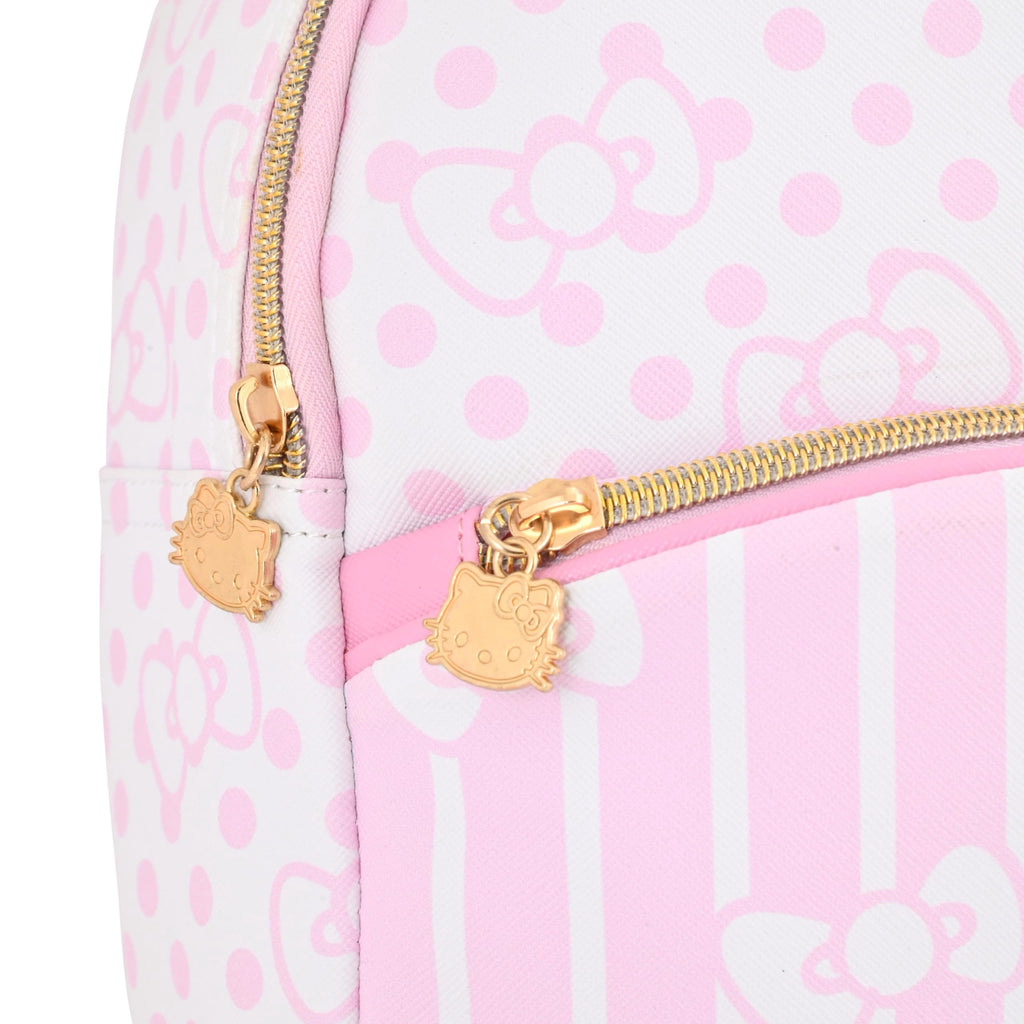 Sanrio Hello Kitty Backpack for Women | Hello Kitty Woman Purse | PU Leather Hello Kitty Mini Backpack Purse | Pink Hello Kitty Bag Cute Backpack with Keychain | Hello Kitty Accessories