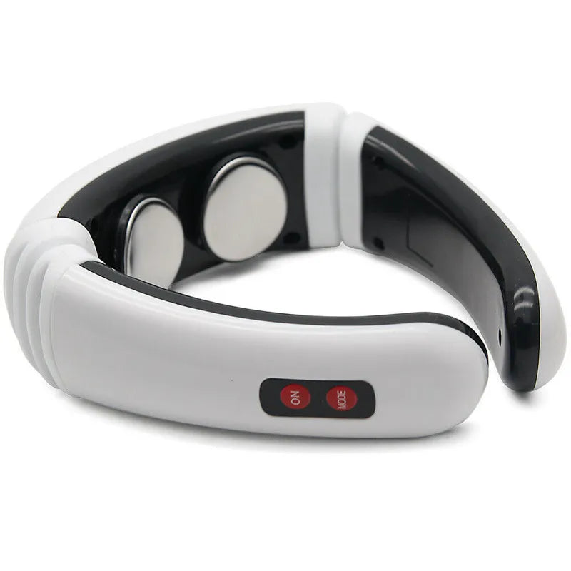 Electric Pulse Back and Neck Massager Far Infrared Heating Pain Relief Tool Health Care Relaxation