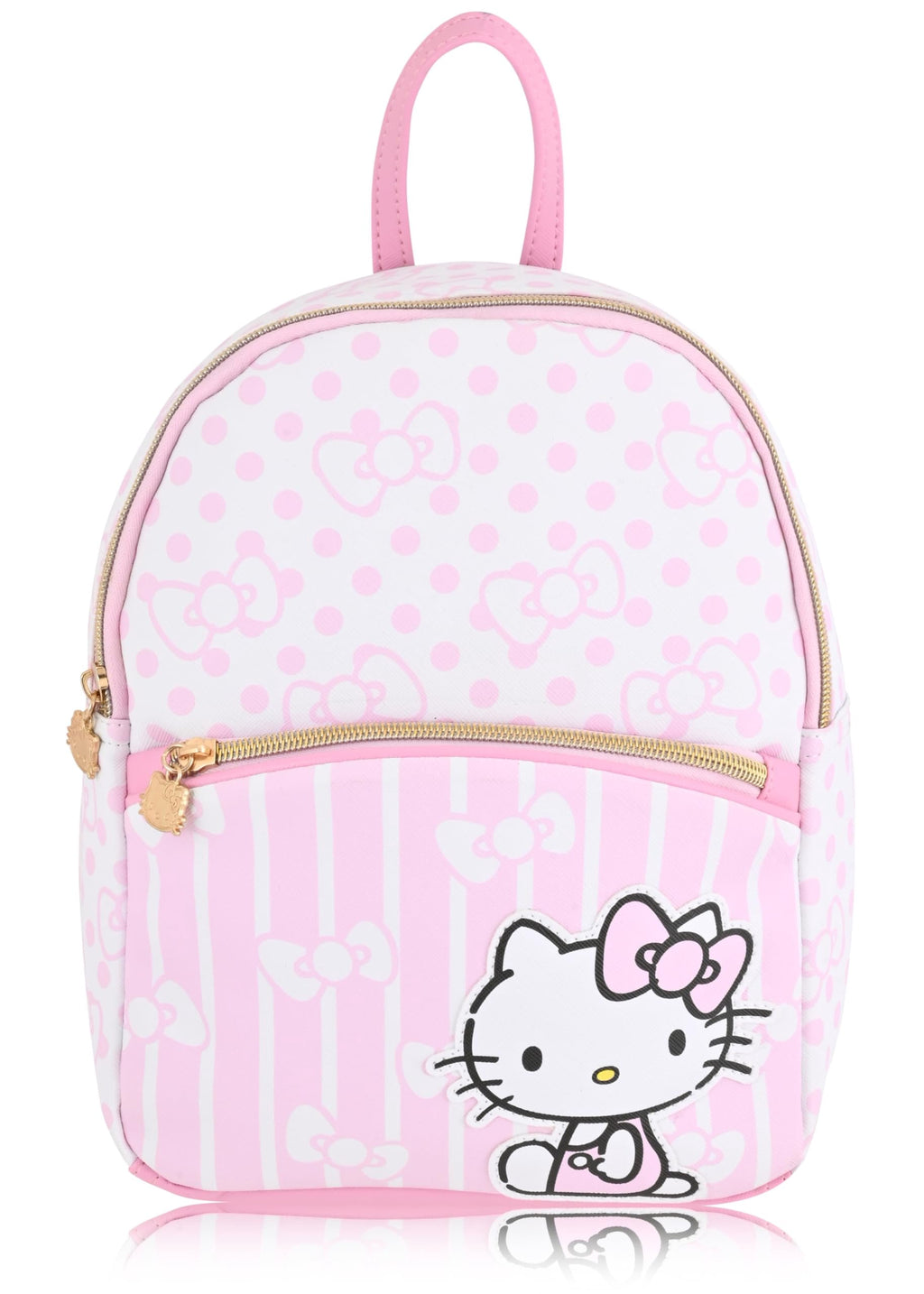 Sanrio Hello Kitty Backpack for Women | Hello Kitty Woman Purse | PU Leather Hello Kitty Mini Backpack Purse | Pink Hello Kitty Bag Cute Backpack with Keychain | Hello Kitty Accessories