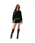 Women'S Eve off Shoulder Knit Mini Dress