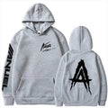 Men'S Hoodies Sweatshirts Autumn Flce Mens Hoodie Anuel AA Real Hasta La Muerte Print Sweatshirt T-Shirt Rapper Loose Pull off Casual Hoodie Top L2605298WO0