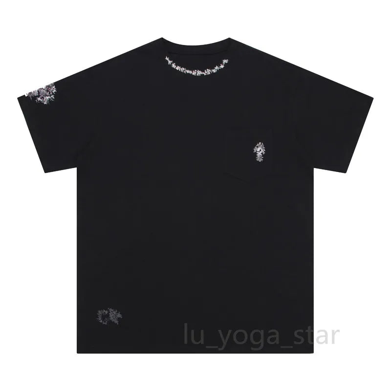 Chrome T Shirt Mens Tees Summer Women T Shirts Designer Cottons Man S Casual Shirt Luxurys Tshirts Clothing Street Shorts Sleeve Clothes