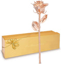 Real Rose Dipped in Rose Gold, Handcrafted Preserved Rose in Luxury Gold Gift Box, Romantic Gift for Her, Elegant Keepsake for Anniversary, Valentine'S Days, or Birthday.