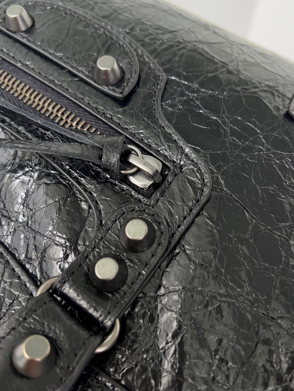 10A Top Quality Luxury Designer Handbags Real Leatherle City Locomotive Bag Classic Genuine Leather Rivet Vintage Tote Crossbody Bags