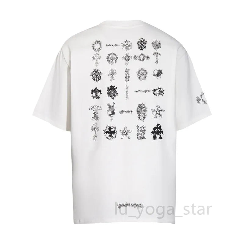 Chrome T Shirt Mens Tees Summer Women T Shirts Designer Cottons Man S Casual Shirt Luxurys Tshirts Clothing Street Shorts Sleeve Clothes