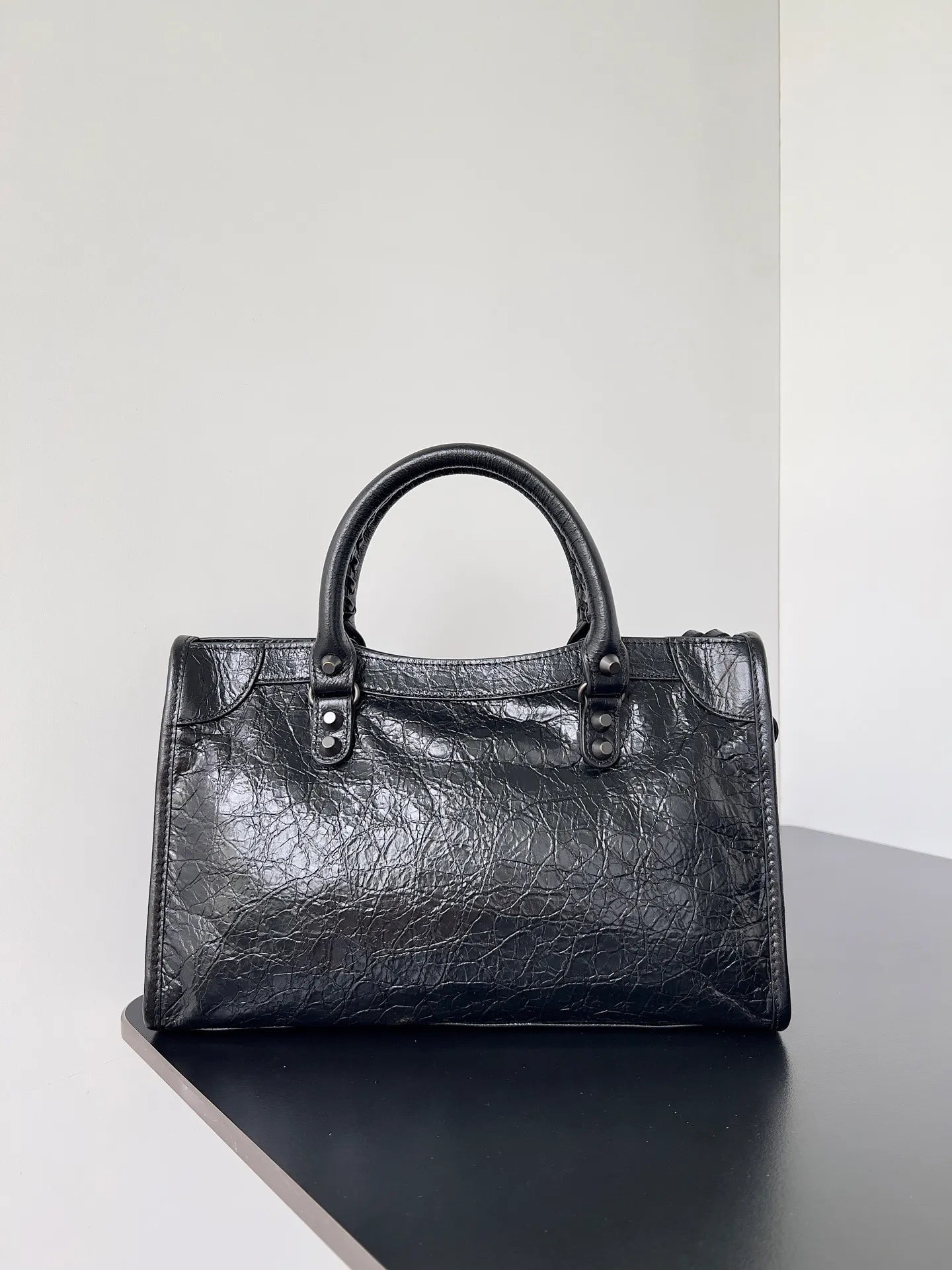 10A Top Quality Luxury Designer Handbags Real Leatherle City Locomotive Bag Classic Genuine Leather Rivet Vintage Tote Crossbody Bags