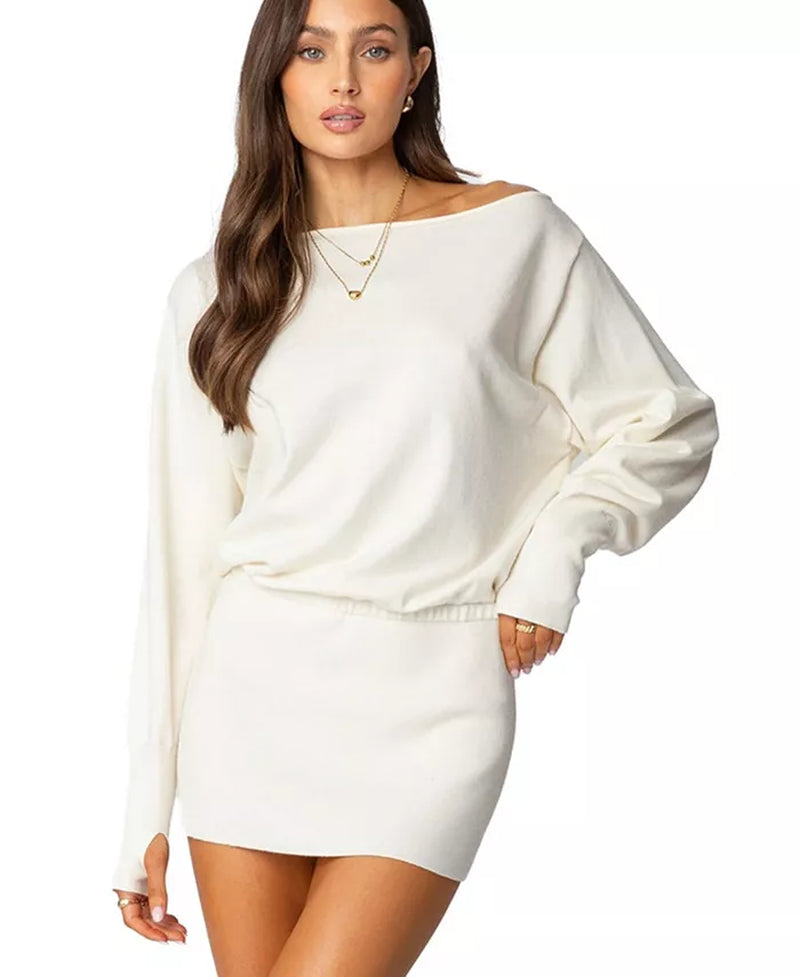 Women'S Eve off Shoulder Knit Mini Dress